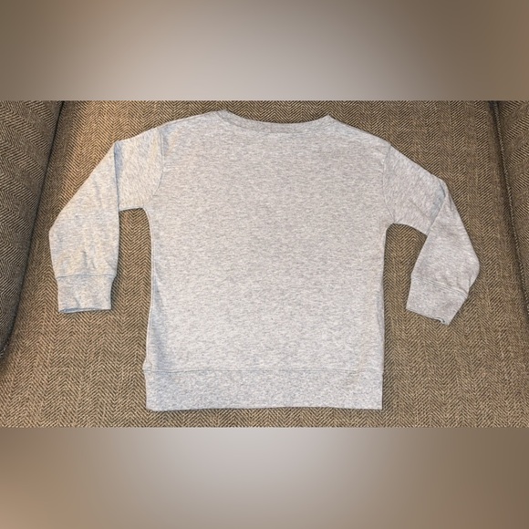 Oh come let us adore Him Kid’s/Children’s Long Sleeve Gray Nativity Scene Shirt - Picture 2 of 8